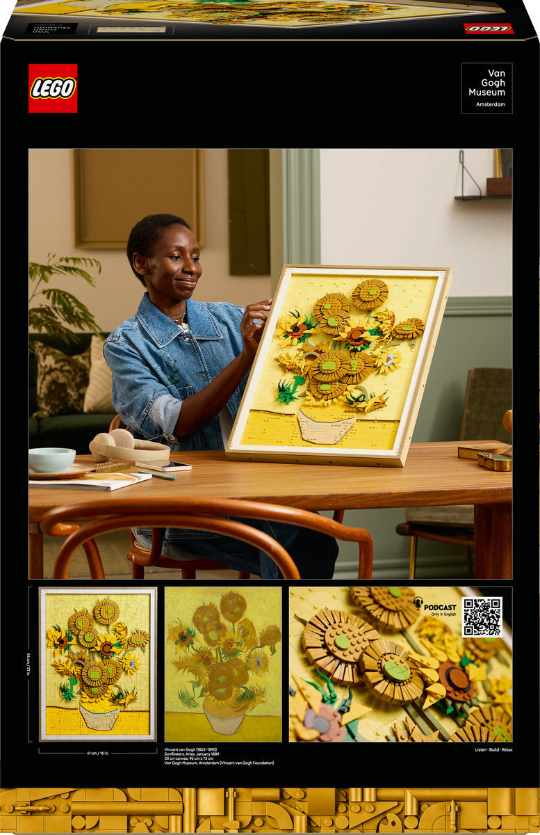 LEGO Art Vincent van Gogh – Sunflowers Wall Artwork Building Set 31215