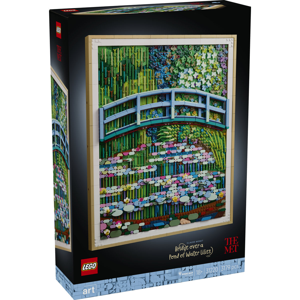 LEGO Art Claude Monet Bridge over a Pond of Water Lilies Set 31220