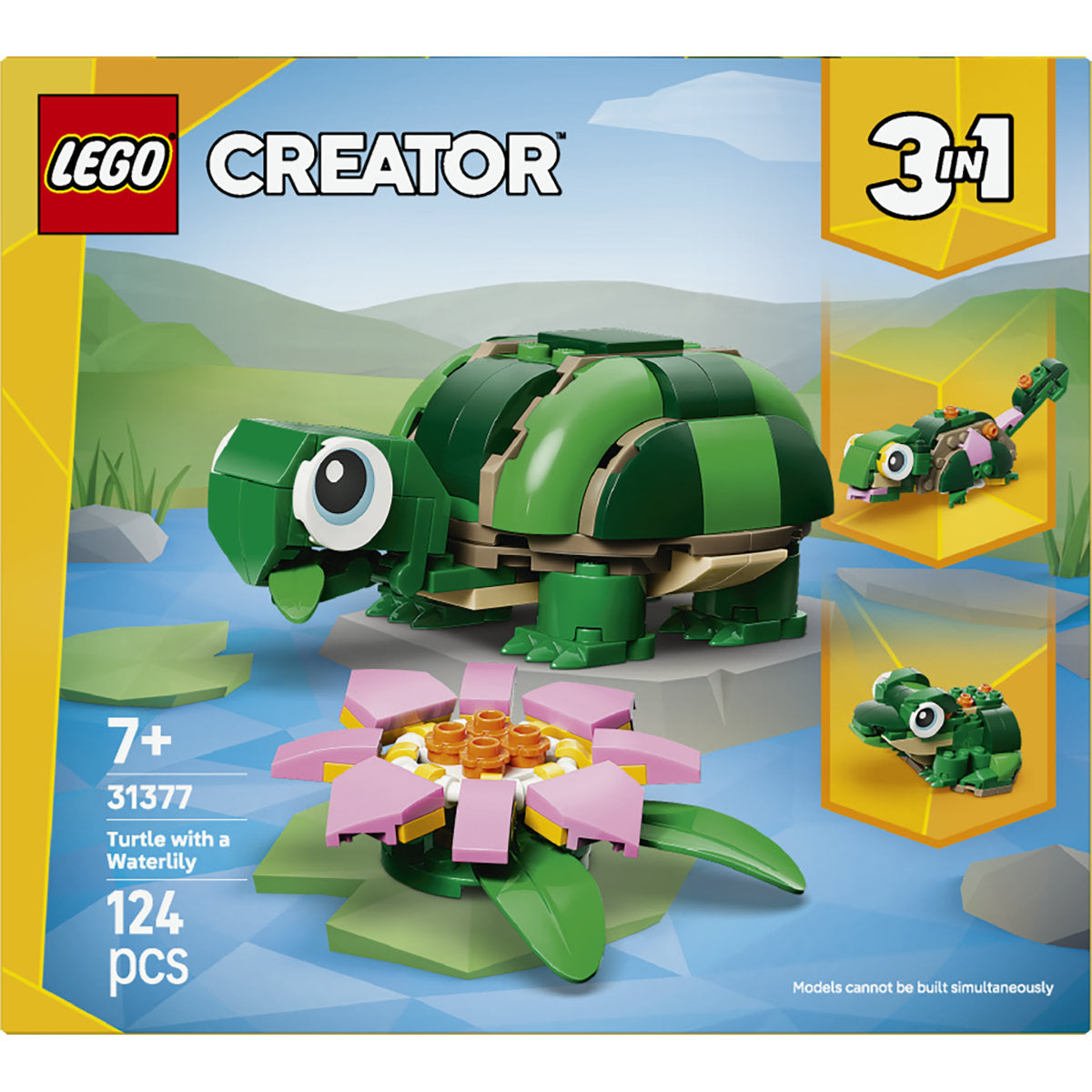LEGO Creator 3in1 Turtle with a Water Lily Flower 31377