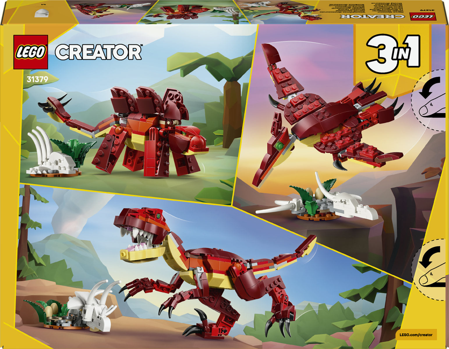 LEGO Creator 3in1 Fierce Dinosaur Toy 31379
