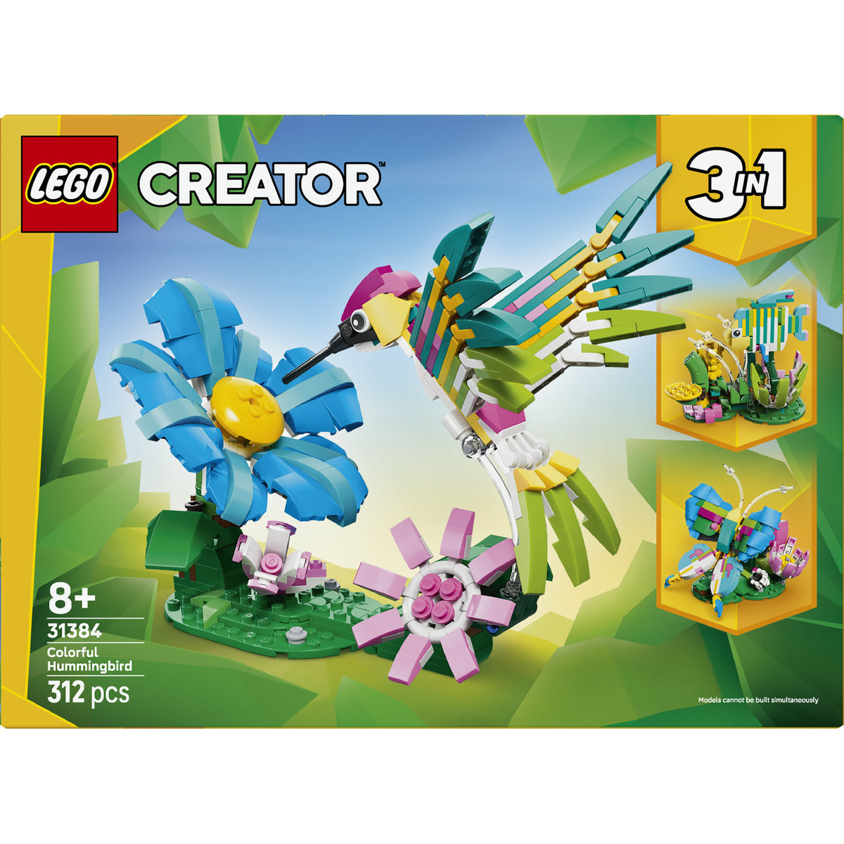 LEGO Creator 3in1 Wild Animals: Colourful Hummingbird 31384