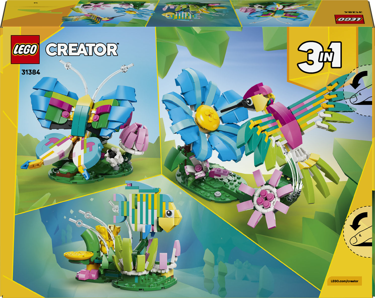 LEGO Creator 3in1 Wild Animals: Colourful Hummingbird 31384