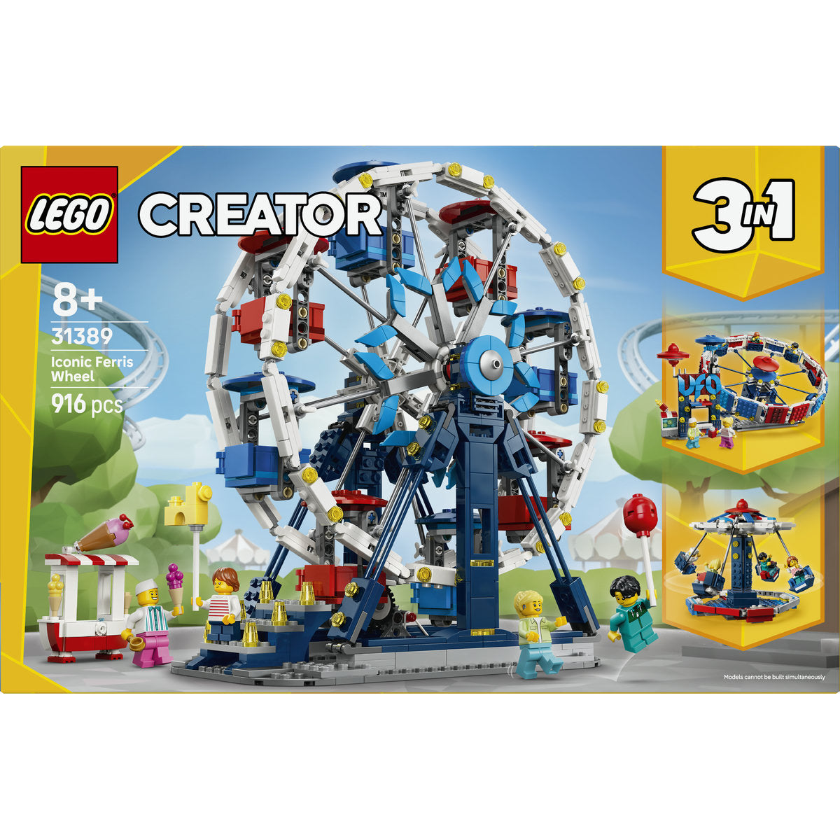 LEGO Creator 3 in 1 Iconic Ferris Wheel Building Set 31389