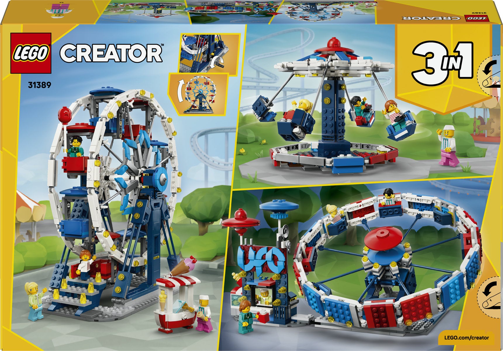 LEGO Creator 3 in 1 Iconic Ferris Wheel Building Set 31389