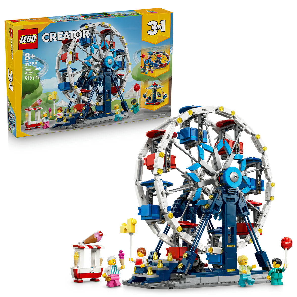 LEGO Creator 3 in 1 Iconic Ferris Wheel Building Set 31389