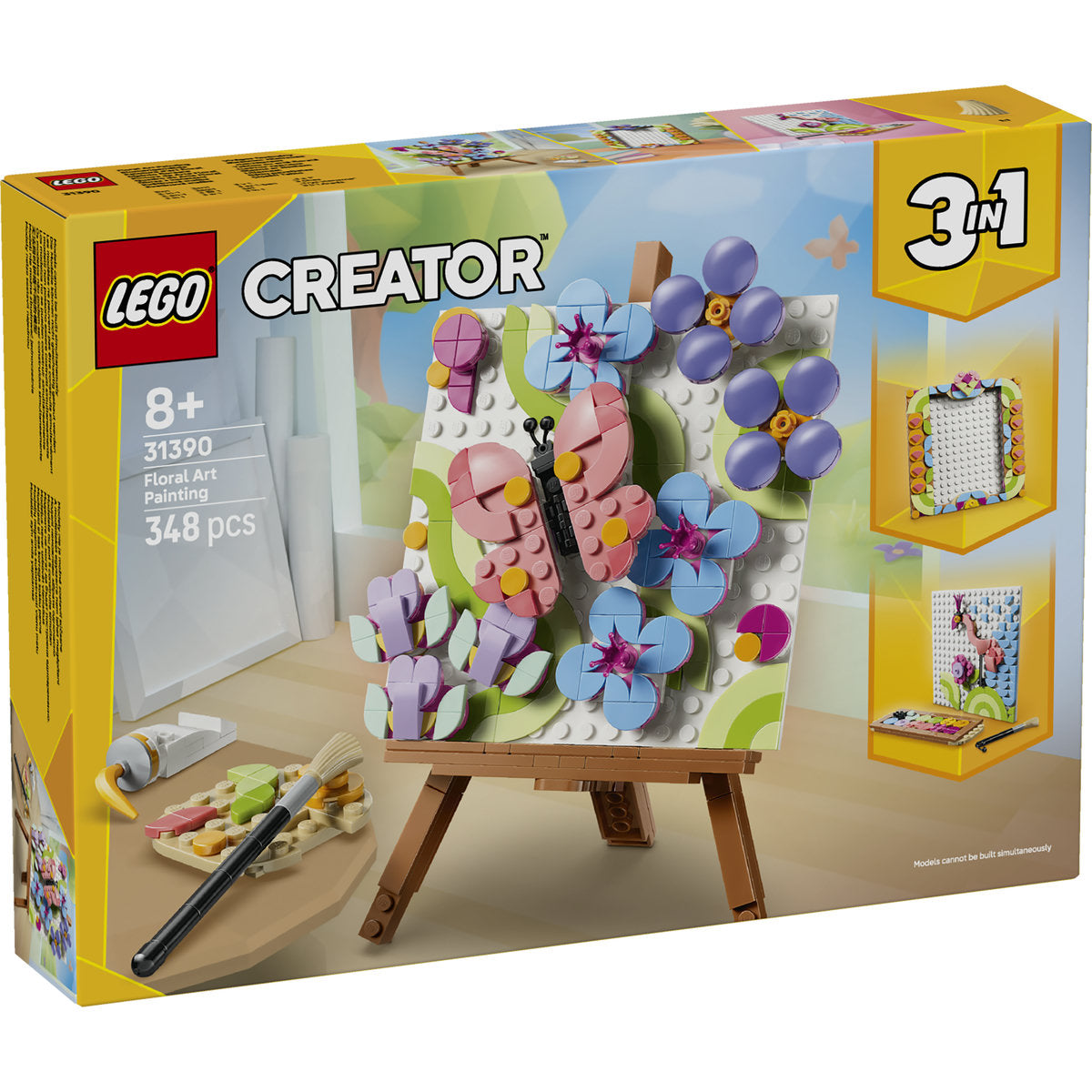 LEGO Creator 3 in 1 Floral Art Decor Building Set 31390