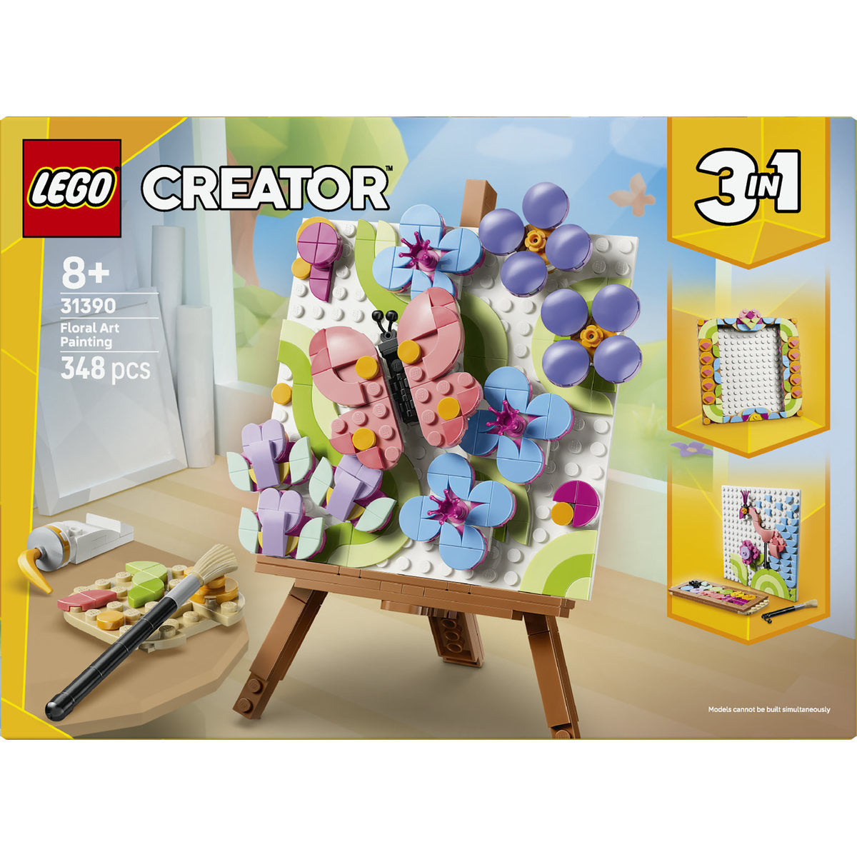 LEGO Creator 3 in 1 Floral Art Decor Building Set 31390