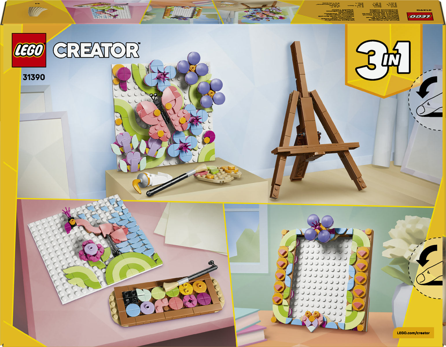 LEGO Creator 3 in 1 Floral Art Decor Building Set 31390