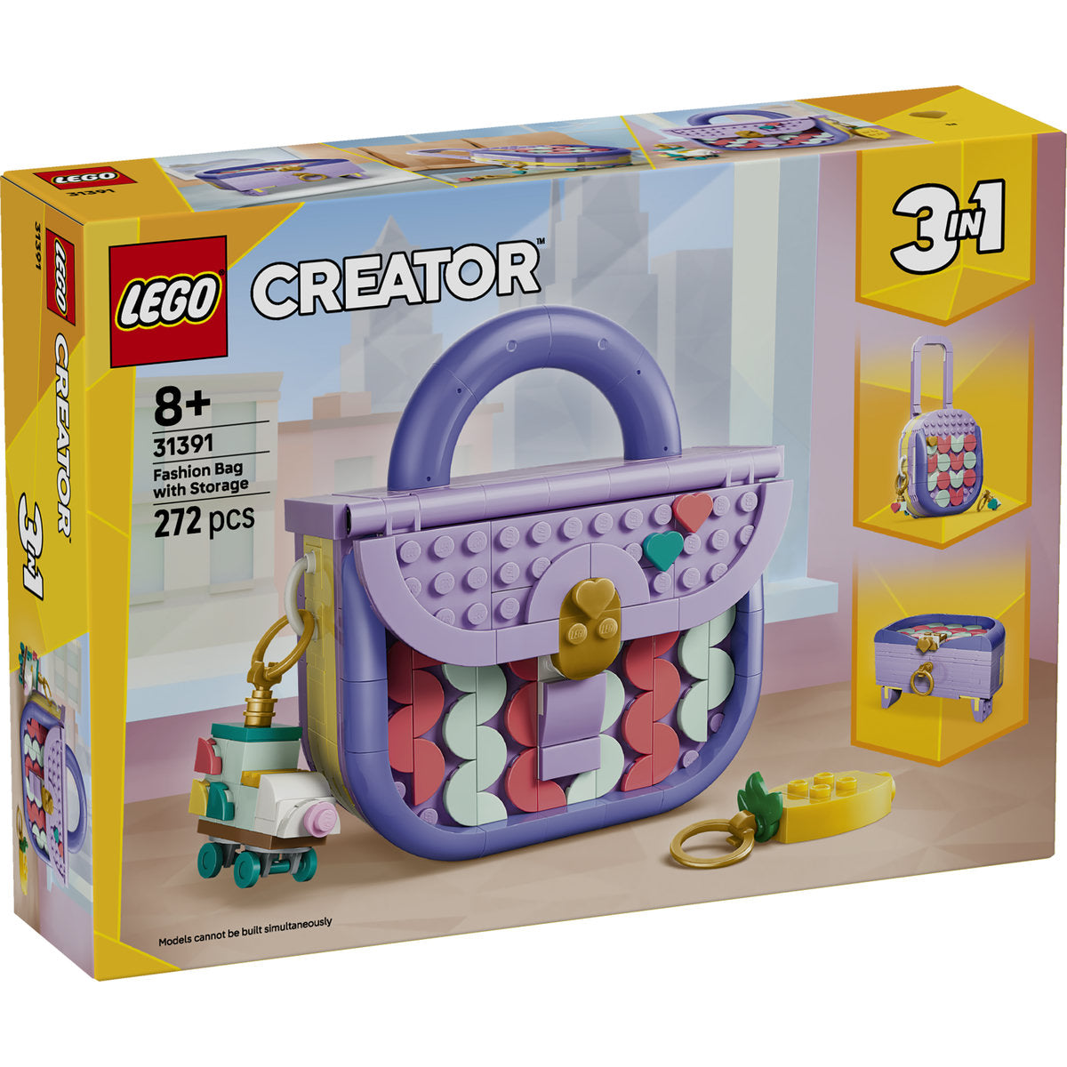 LEGO Creator 3 in 1 Fashion Bag with Storage Building Set 31391