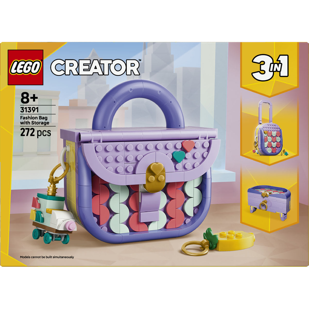 LEGO Creator 3 in 1 Fashion Bag with Storage Building Set 31391