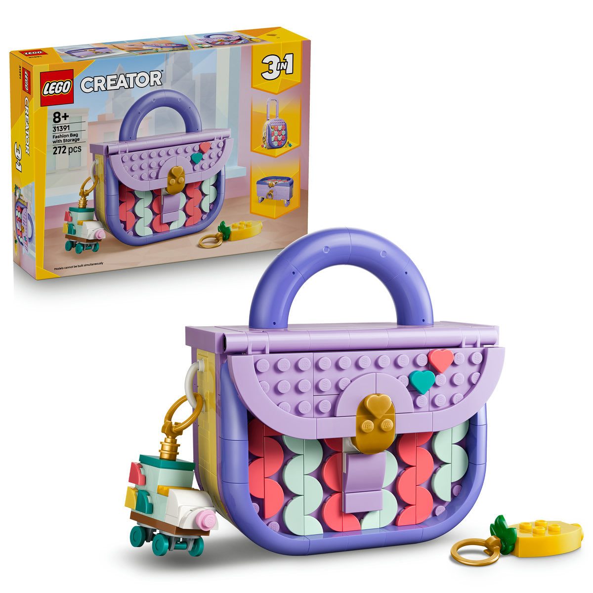 LEGO Creator 3 in 1 Fashion Bag with Storage Building Set 31391