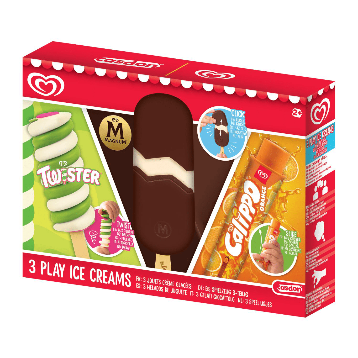 Casdon Toy Play Ice Cream Set 3 Pack