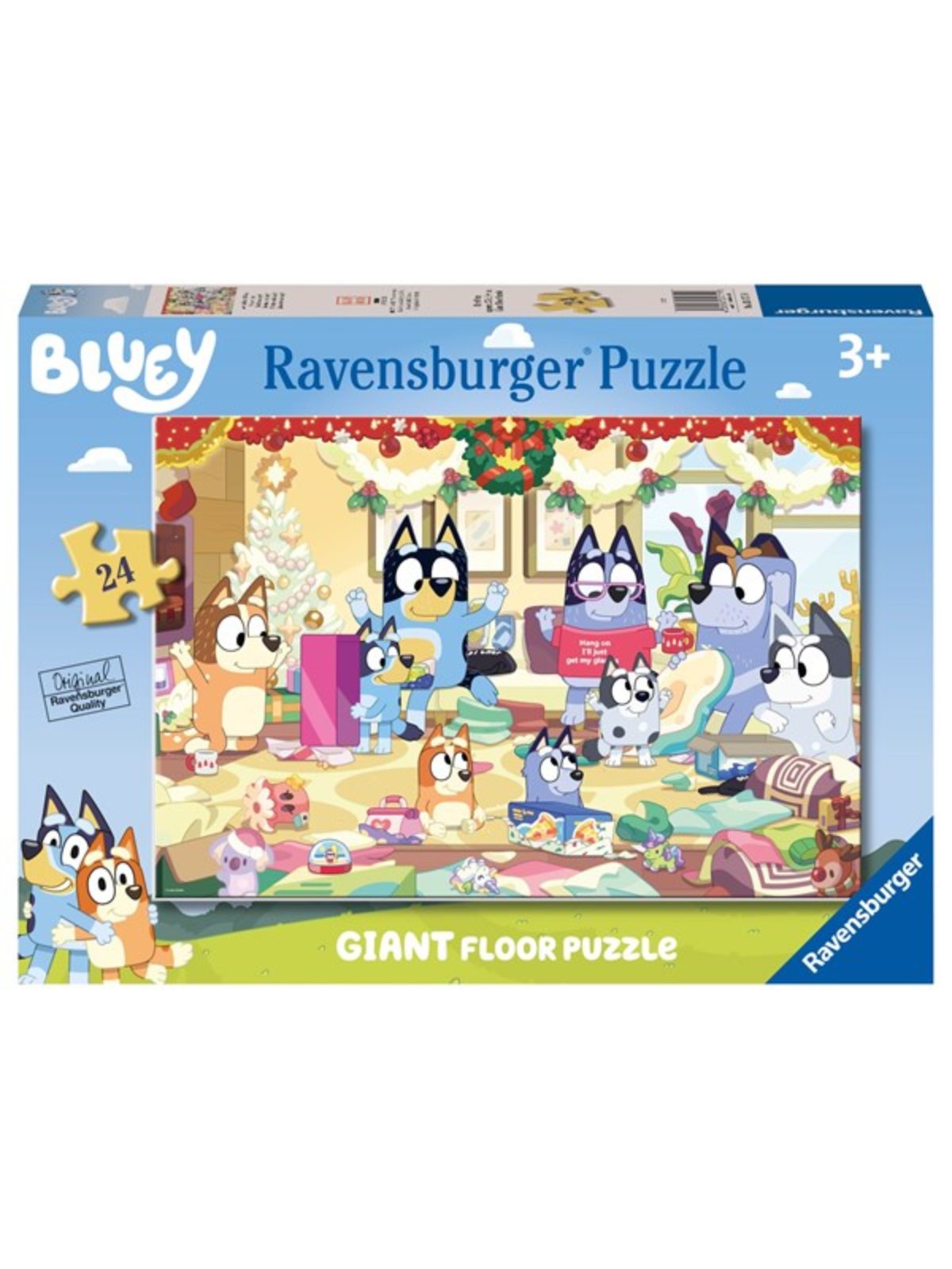Ravensburger Bluey Christmas 24 Piece Giant Floor Puzzle