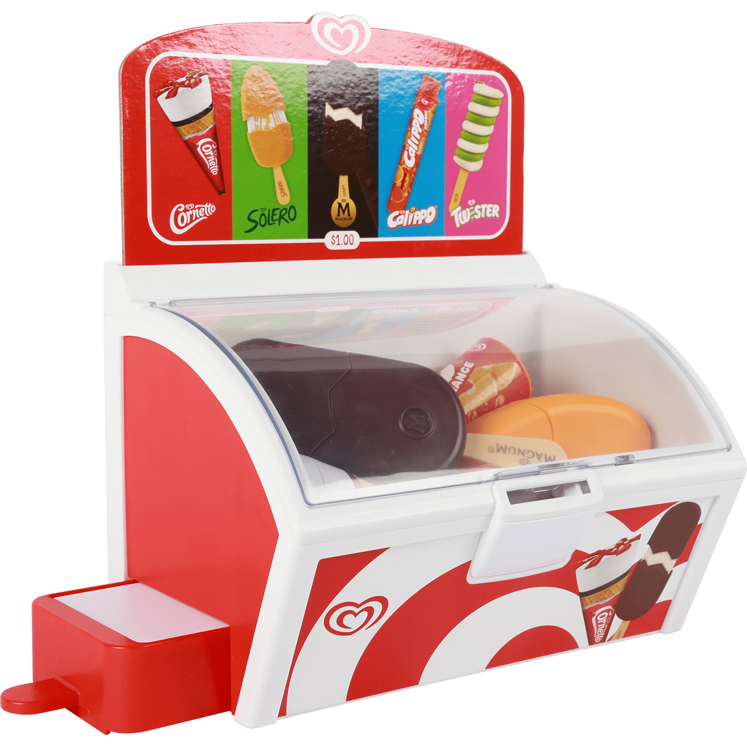 Casdon Toy Play Ice Cream Freezer Role Play Set