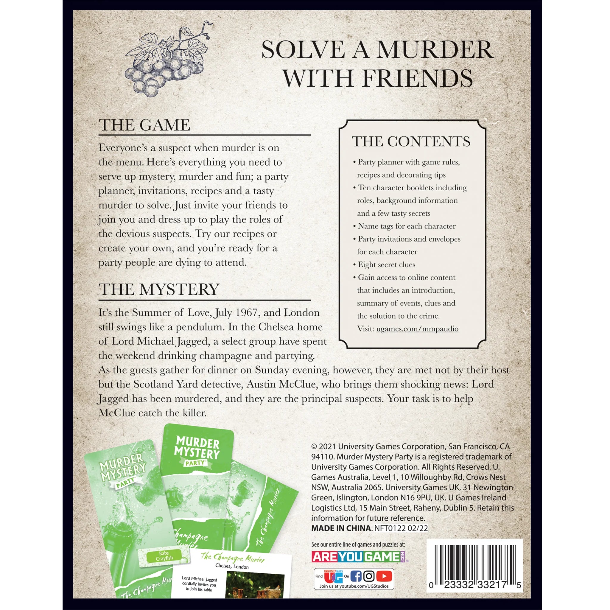 Murder Mystery Dinner Party - Champagne Murders