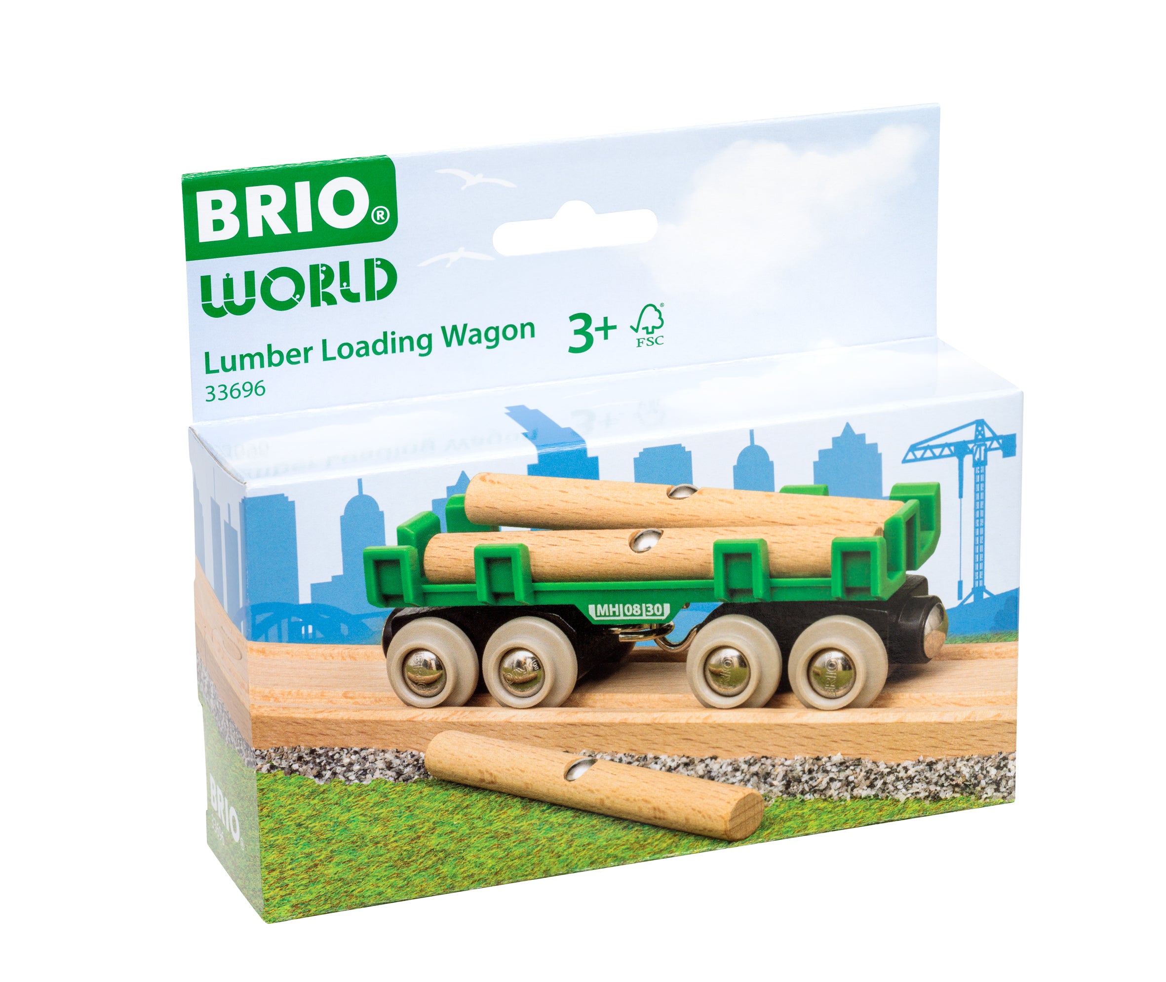 BRIO Lumber Loading Wagon