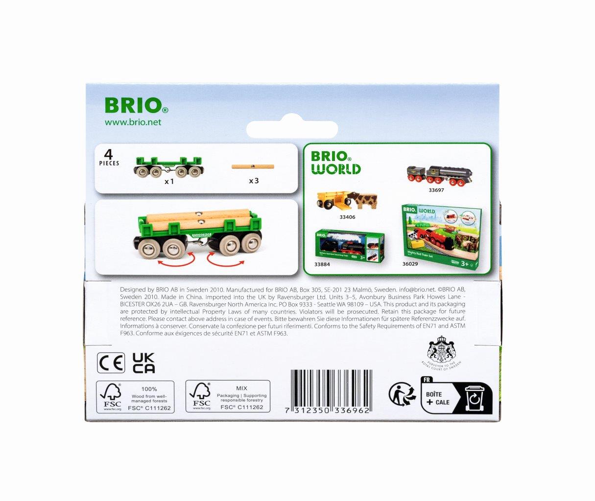 BRIO Lumber Loading Wagon