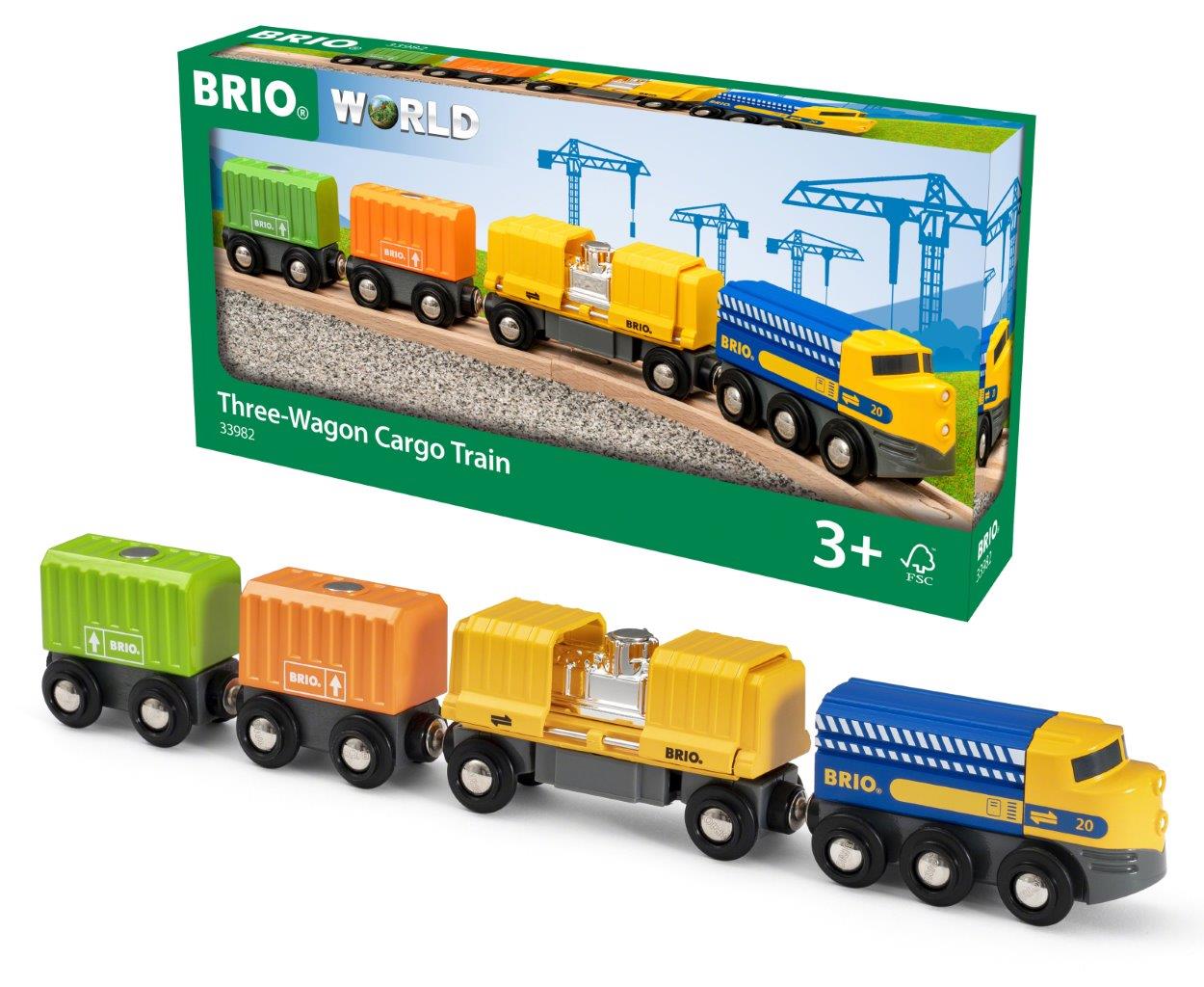 BRIO Three Wagon Cargo Train