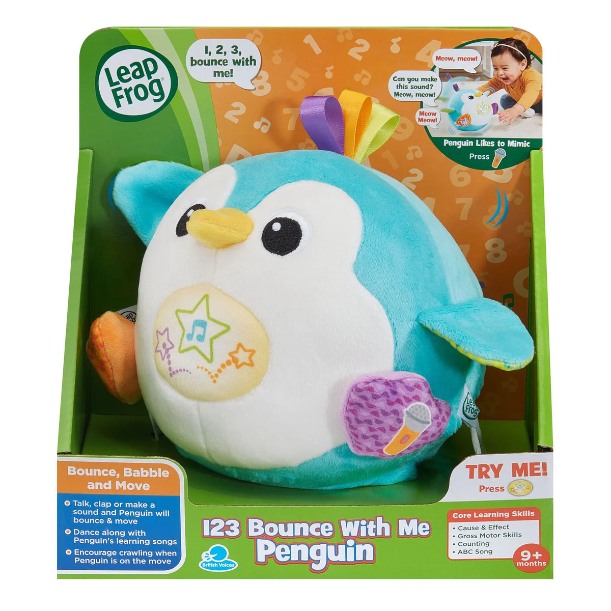LeapFrog 123 Bounce with Me Penguin Interactive Learning Toy