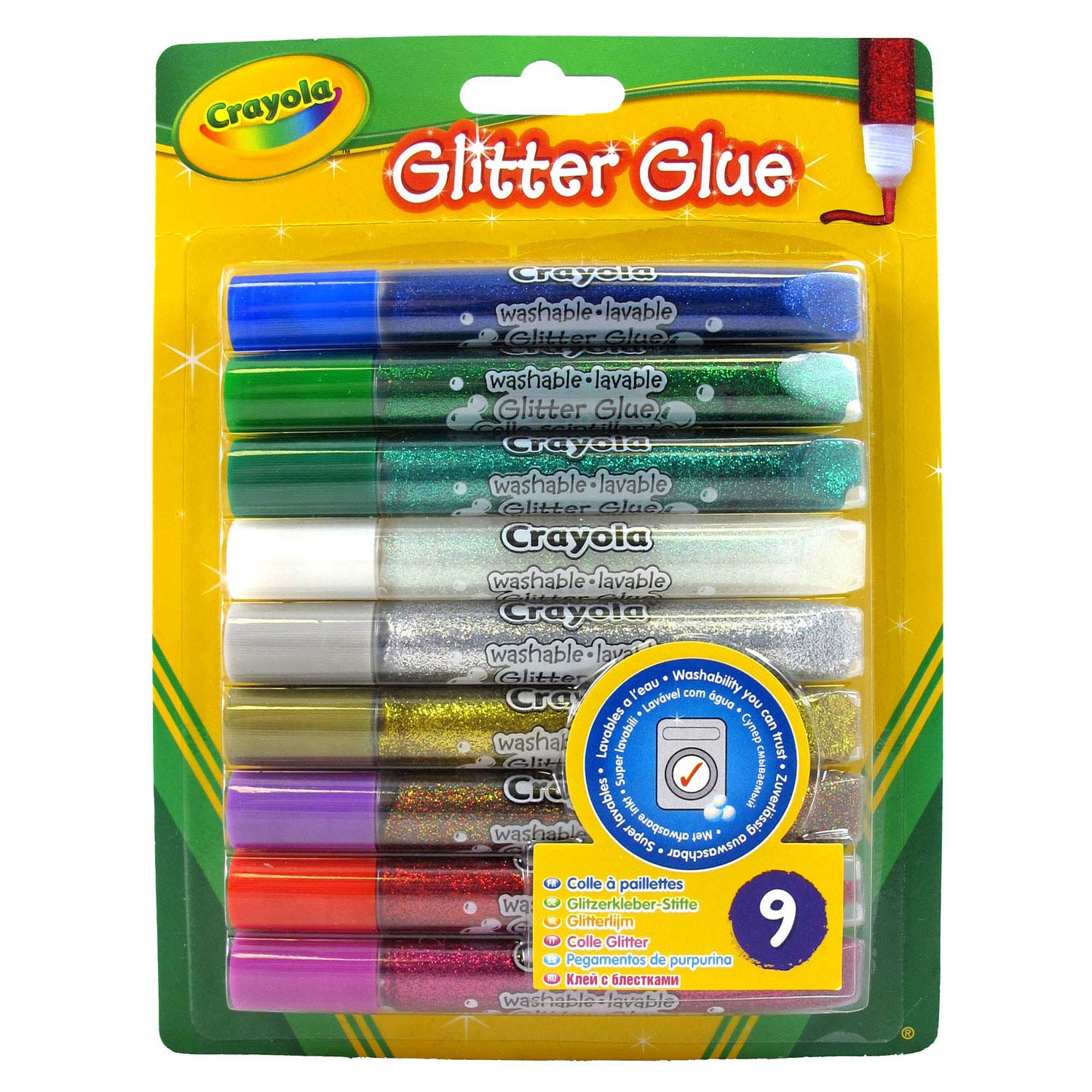 Crayola 9 Washable Glitter Glue