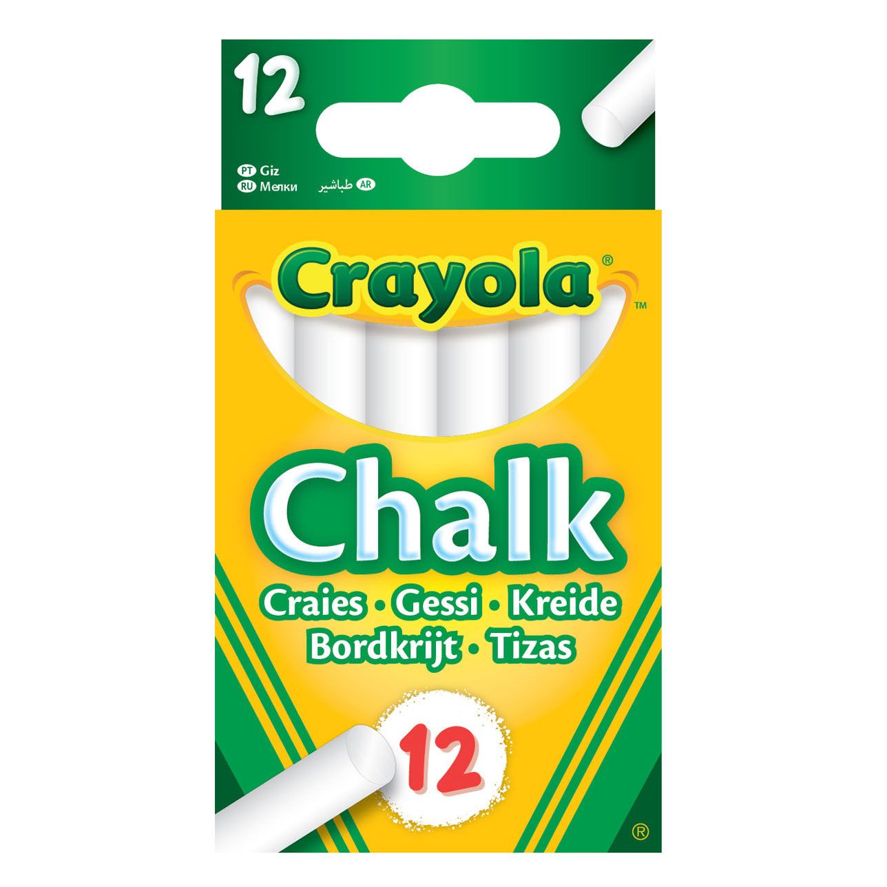 Crayola 12 White Chalk