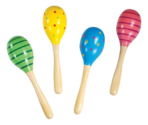 Wooden Maracas Asst