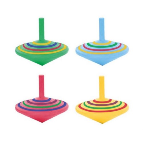 Wooden Spinning Tops Asst