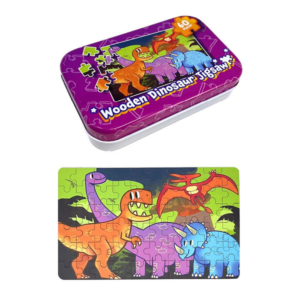 Wooden Dinosaur Jigsaw 13x8.5x3cm