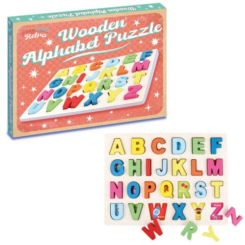 Wood Boxed Alphabet Tray Puzzle