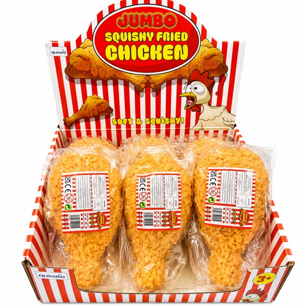 Jumbo Fried Chicken Drumstick Squishy Sensory Toy