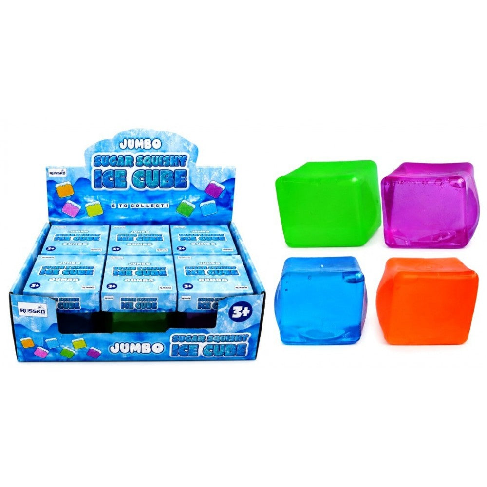 Giant Sugar Ice Cube Squishy Sensory Fidget Toy Assortment