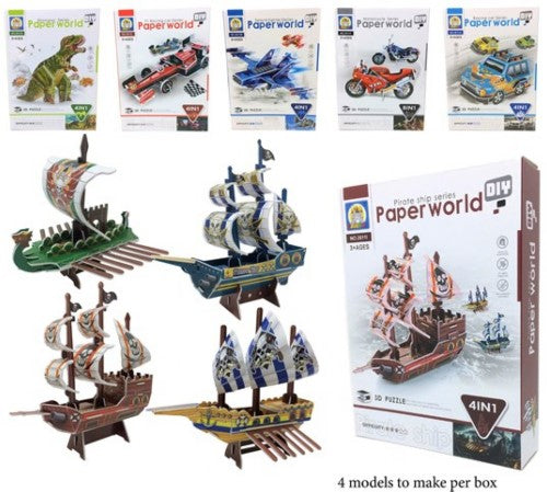 Foam Board 4in1 Model Kits Asst