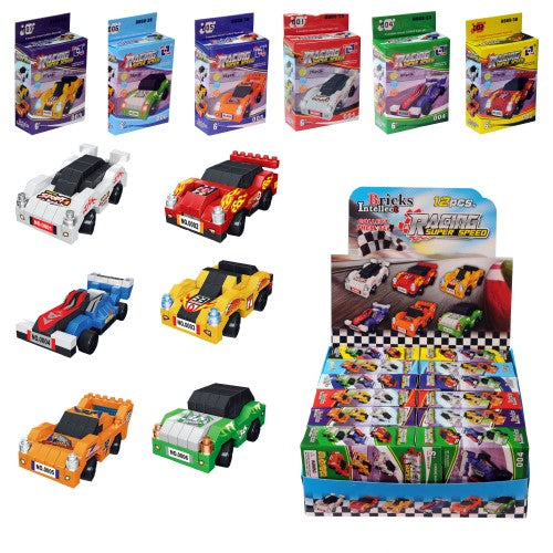 Racing Car Mini Brick Kits Asst
