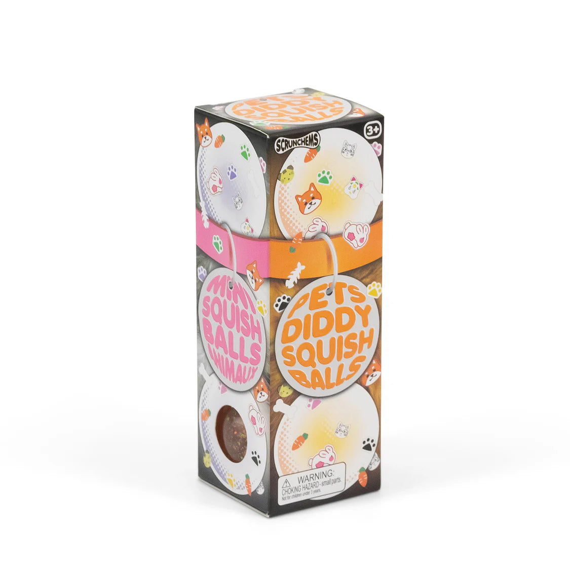 Scrunchems Pets Diddy Squish Ball 3Pk