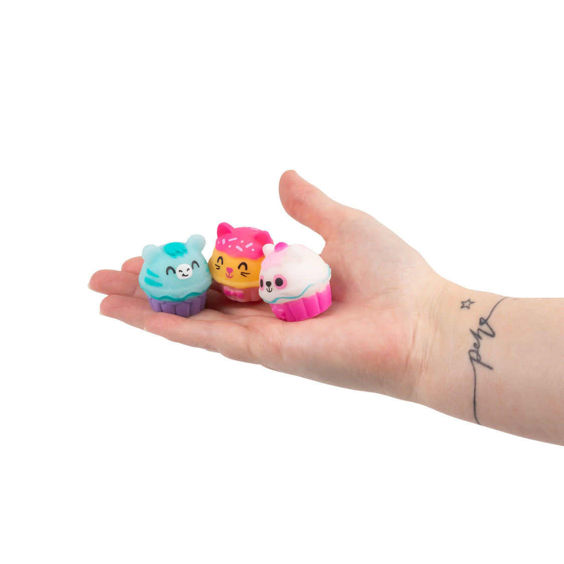 Scrunchems Squishy Buddies Cupcake Keyring Fidget Toy