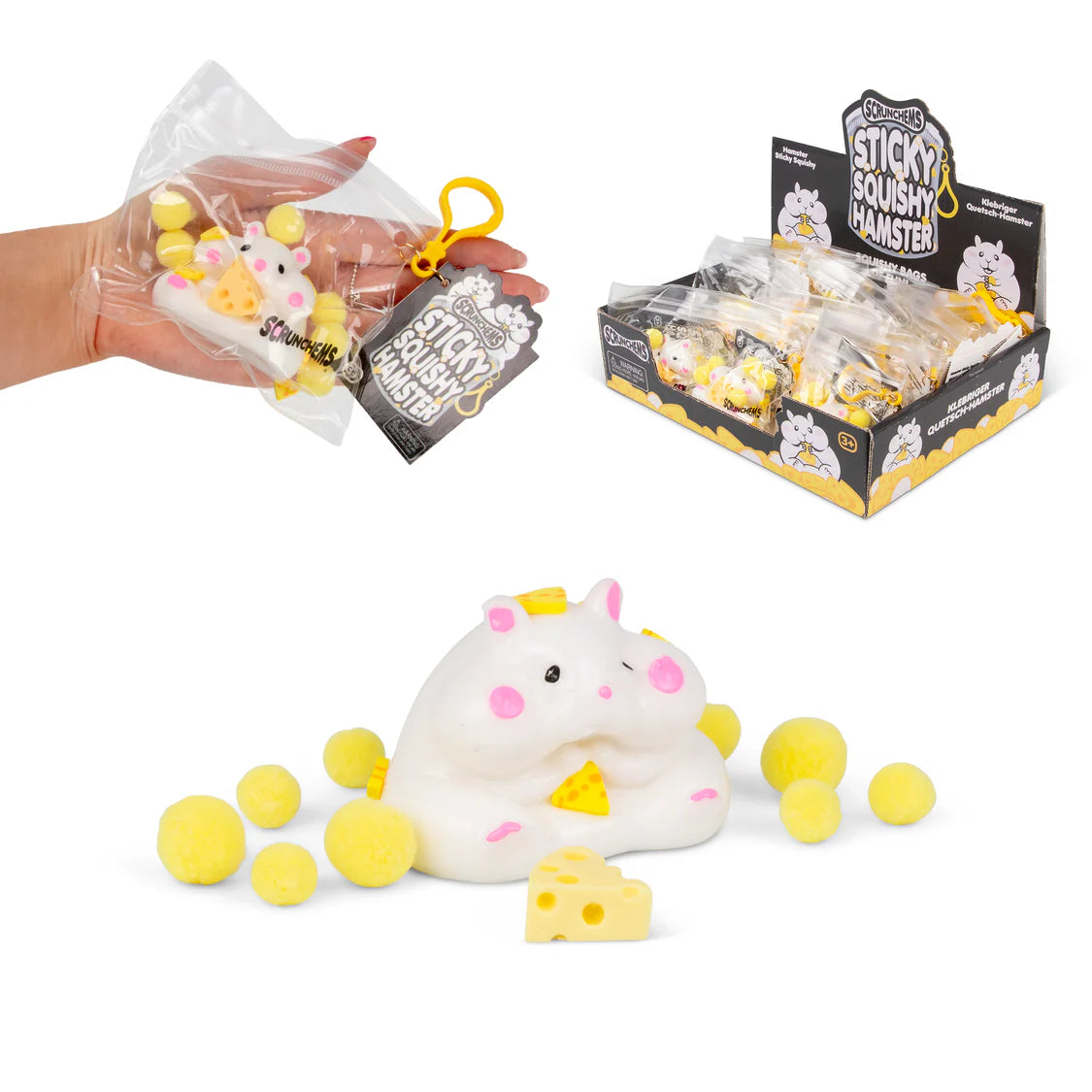 Scrunchems Sticky Squishy Hamster Sensory Fidget Toy