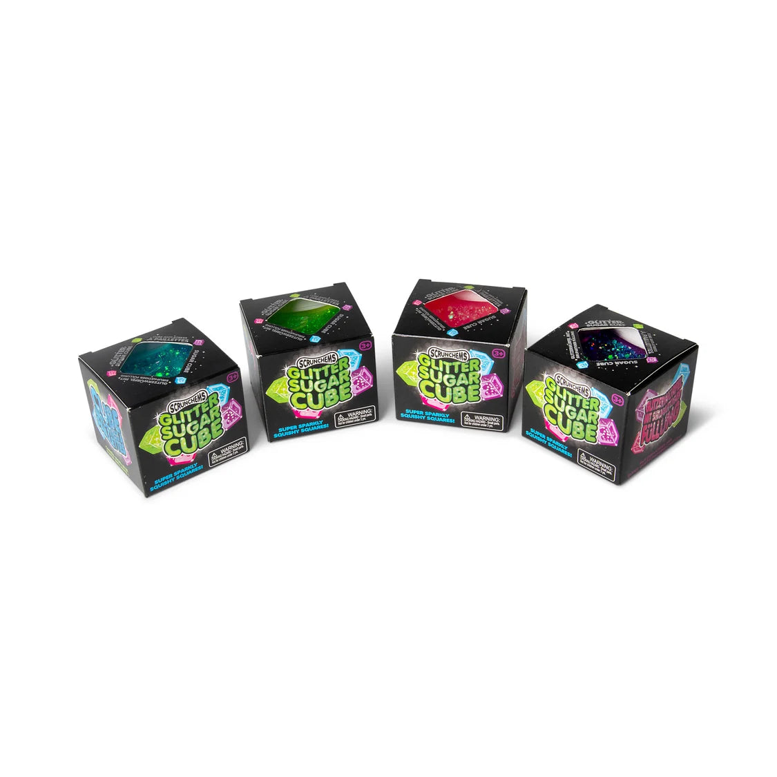Scrunchems Glitter Sugar Cube Fidget Toy Assortment