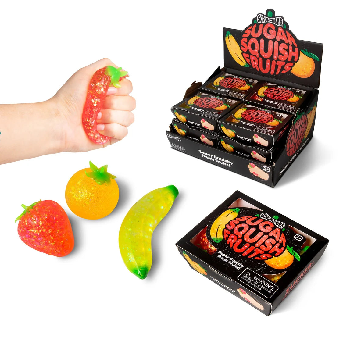 Scrunchems Sugar Squish Fruits Sensory Fidget Toy