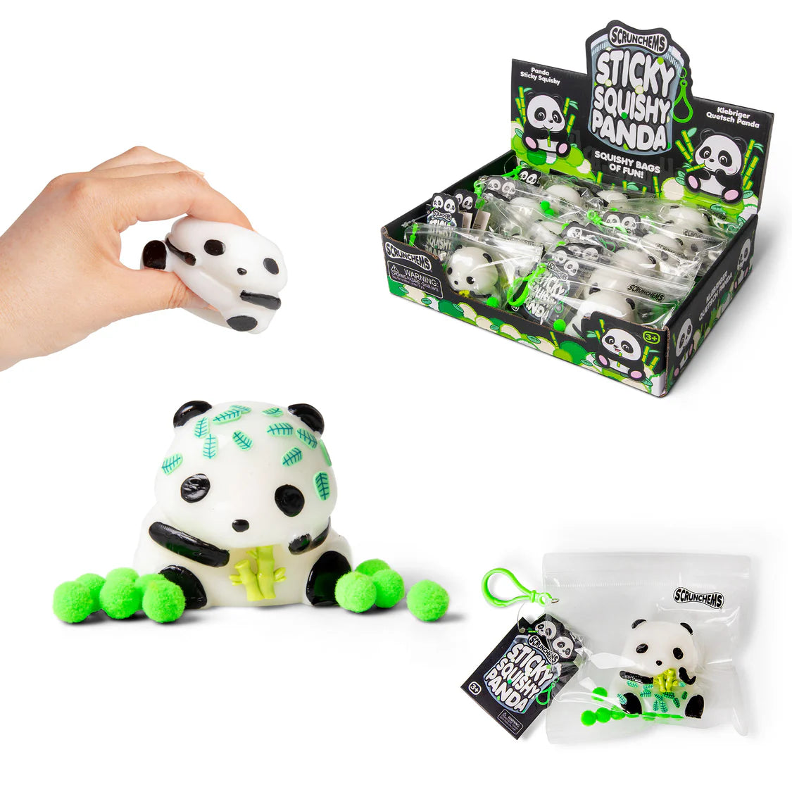 Scrunchems Sticky Squishy Panda Sensory Fidget Toy
