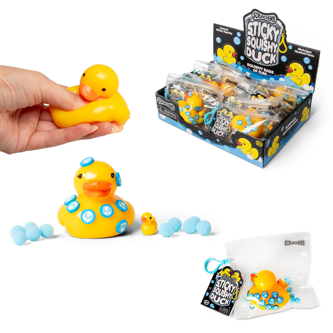 Scrunchems Sticky Squishy Duck Sensory Fidget Toy