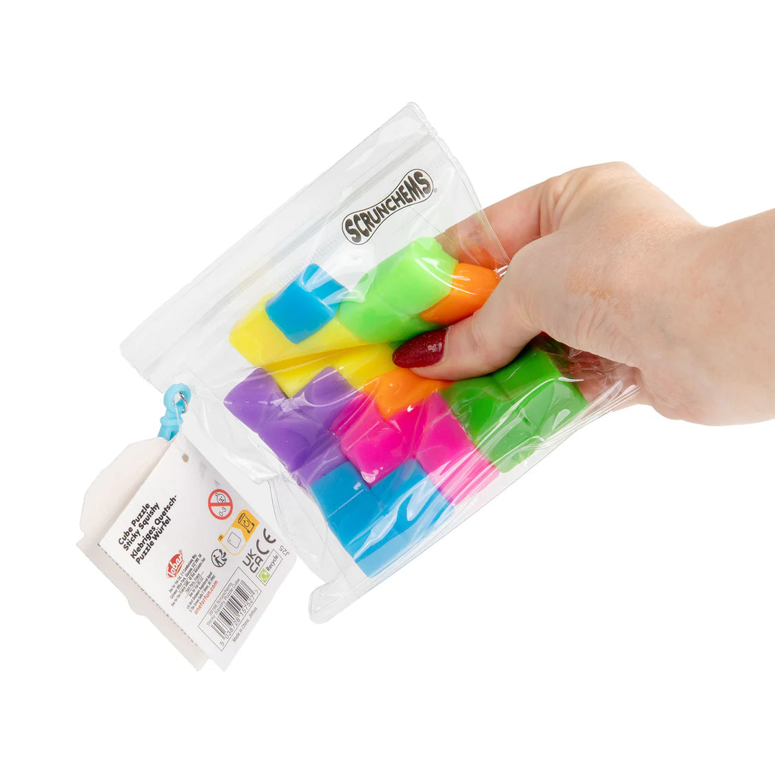 Scrunchems Sticky Squishy Puzzle Cube Sensory Fidget Toy