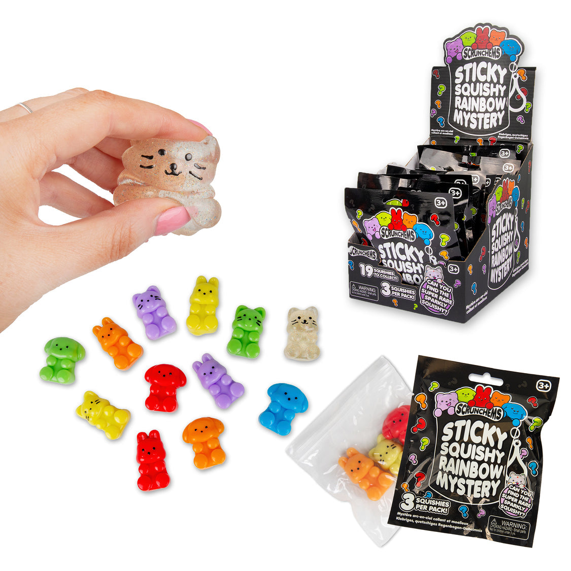 Scrunchems Sticky Rainbow Mystery Squishies Fidget Toy
