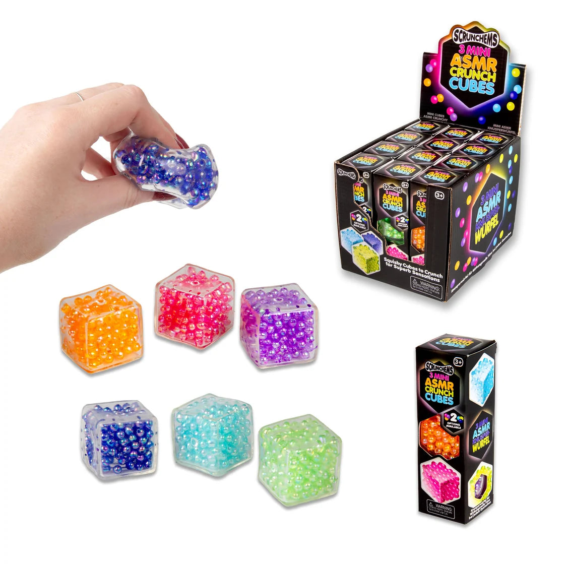 Scrunchems Mini ASMR Crunch Cubes 3 Pack