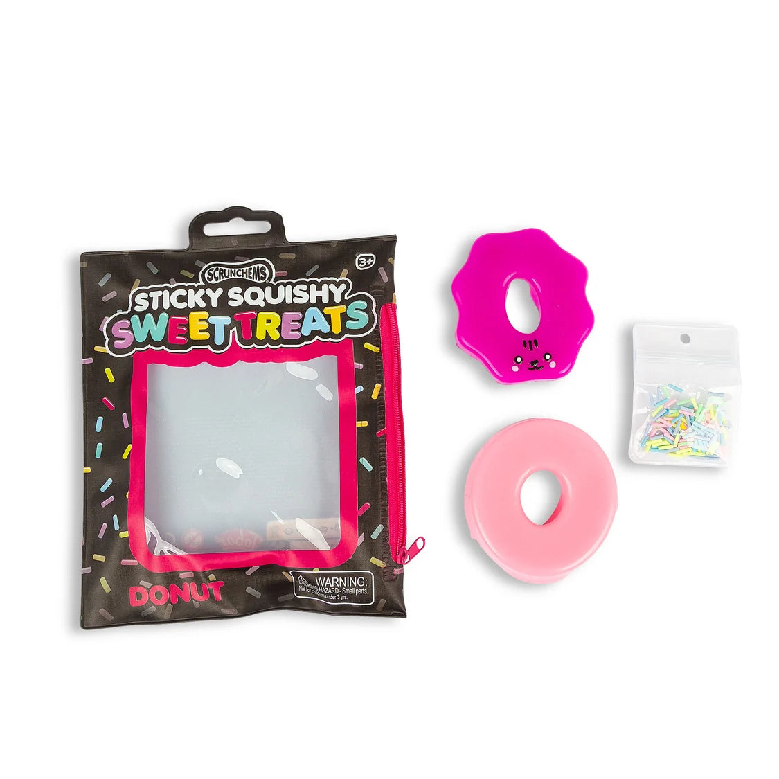 Scrunchems Sweet Treats Sticky Squishy Donut Sensory Fidget Toy