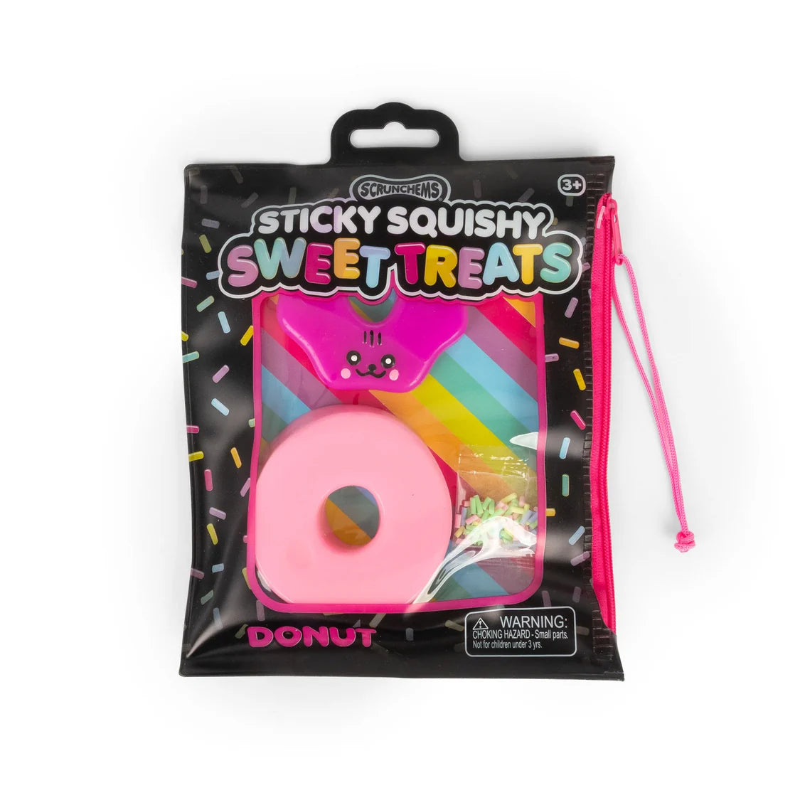 Scrunchems Sweet Treats Sticky Squishy Donut Sensory Fidget Toy