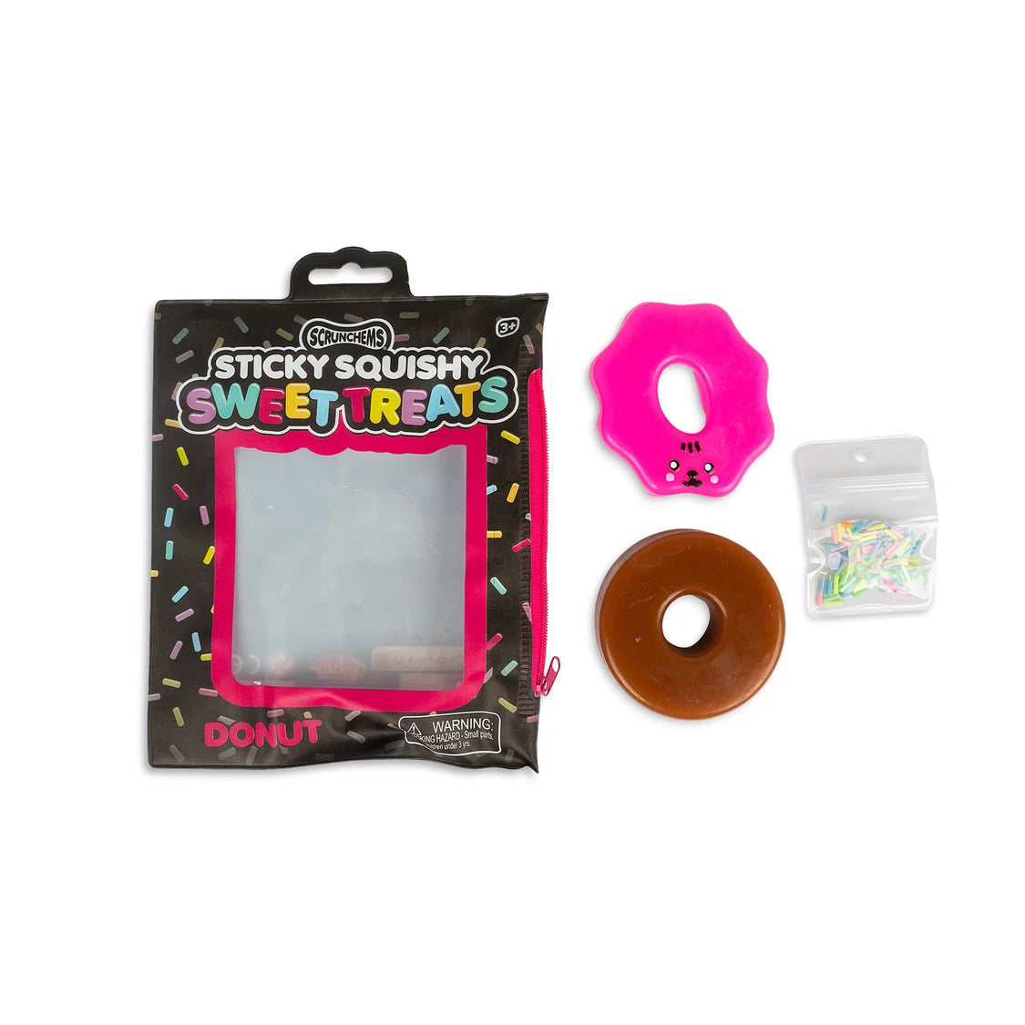 Scrunchems Sweet Treats Sticky Squishy Donut Sensory Fidget Toy