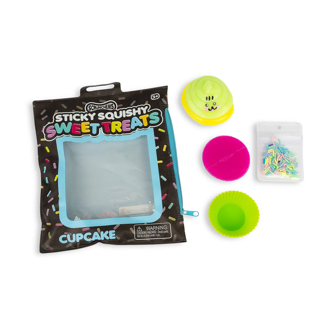 Scrunchems Sweet Treats Sticky Squishy Cupcake Sensory Fidget Toy