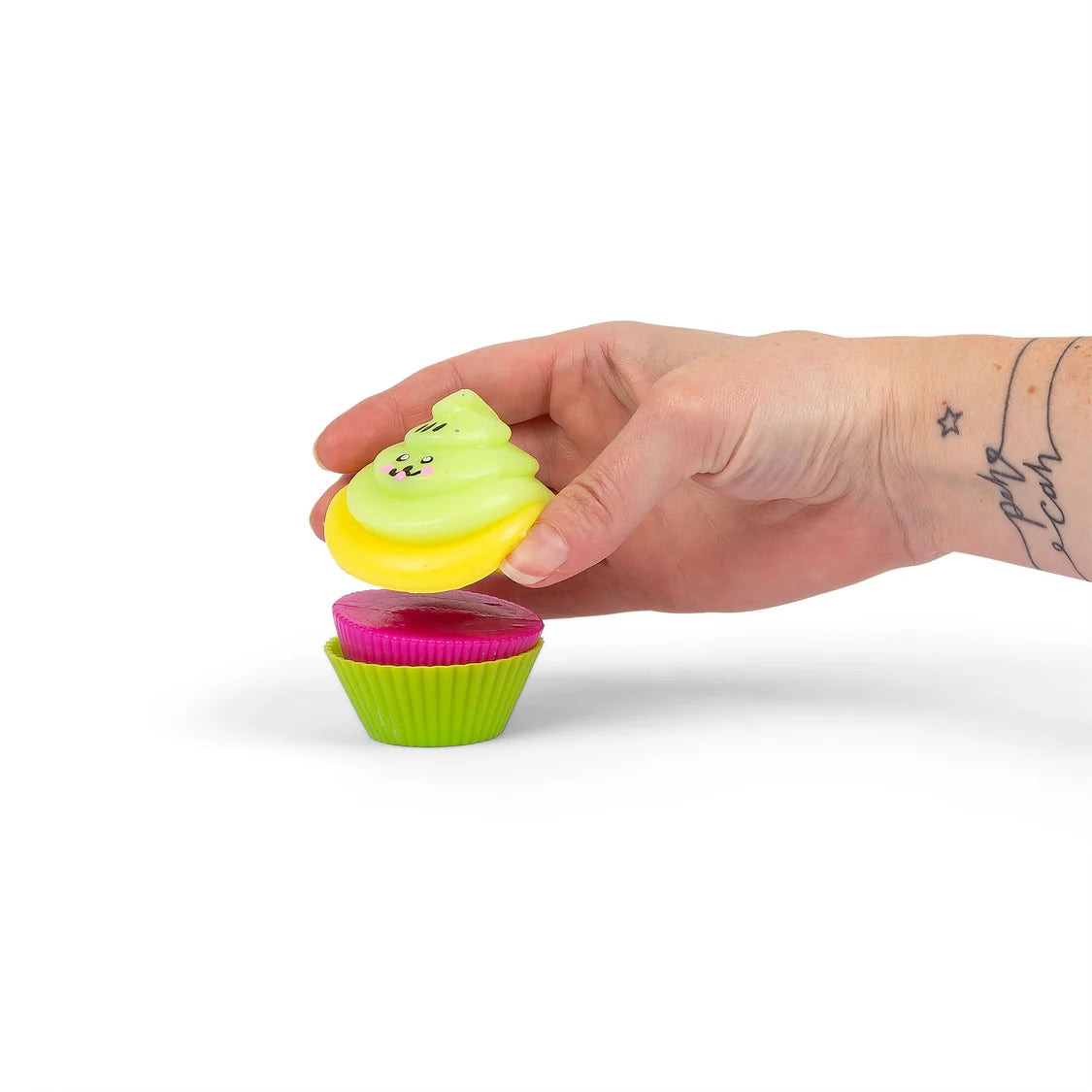 Scrunchems Sweet Treats Sticky Squishy Cupcake Sensory Fidget Toy