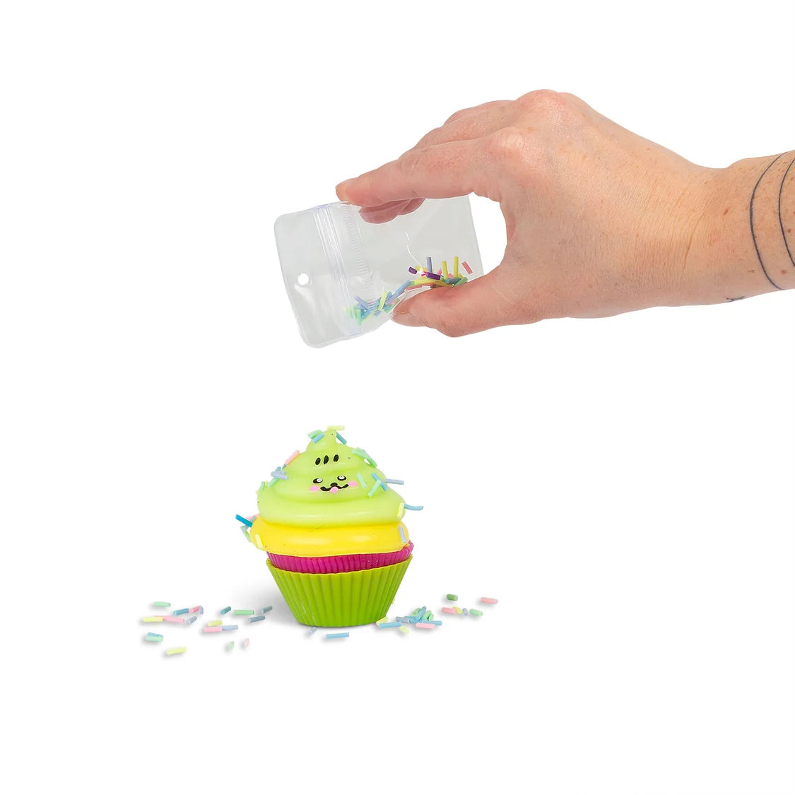 Scrunchems Sweet Treats Sticky Squishy Cupcake Sensory Fidget Toy