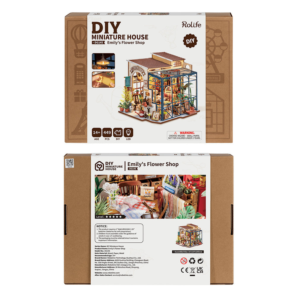Rolife Emily's Flower Shop DIY Miniature House Kit